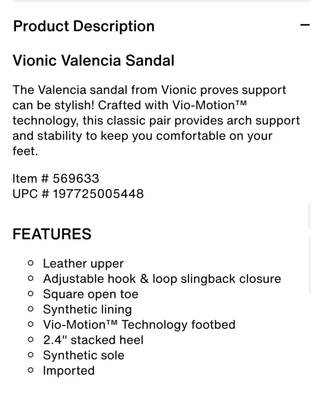 Vionic Valencia Leather Sandal in Metallic Gray Size US6